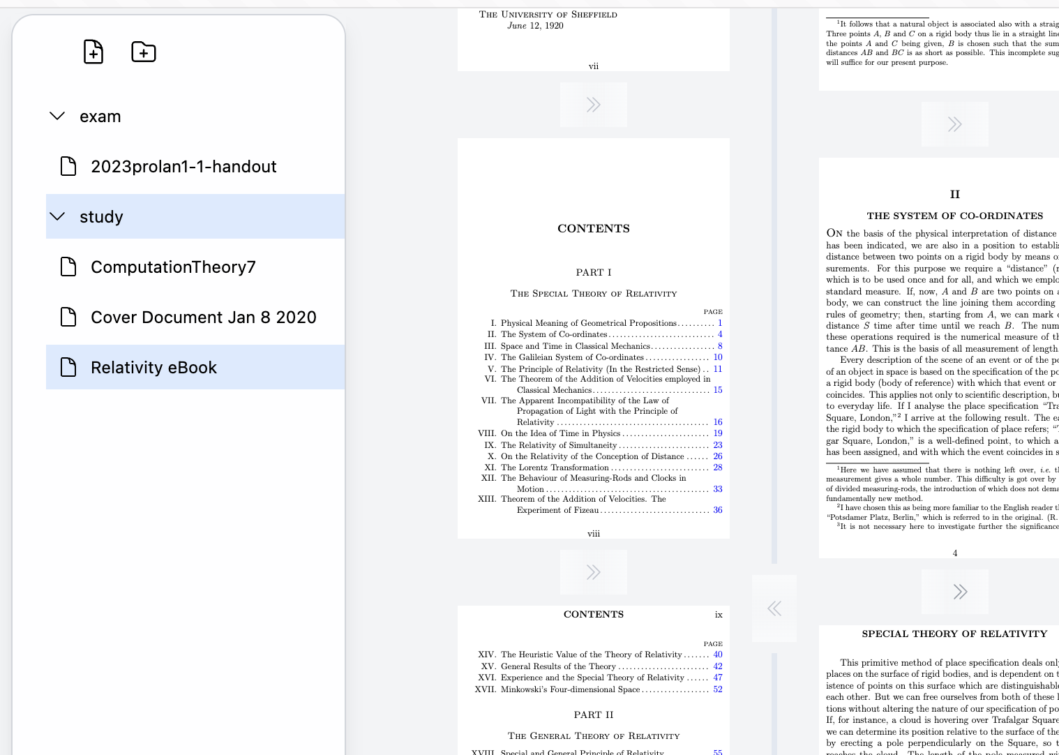 Multiple files in one tab